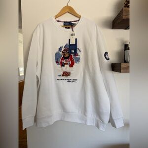NWT RARE Ralph Lauren Team USA Polo Bear Sweatshirt